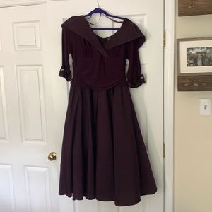 Purple Mother of the Bride dress